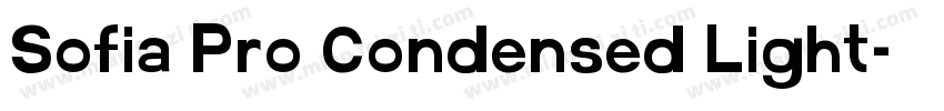 Sofia Pro Condensed Light字体转换
